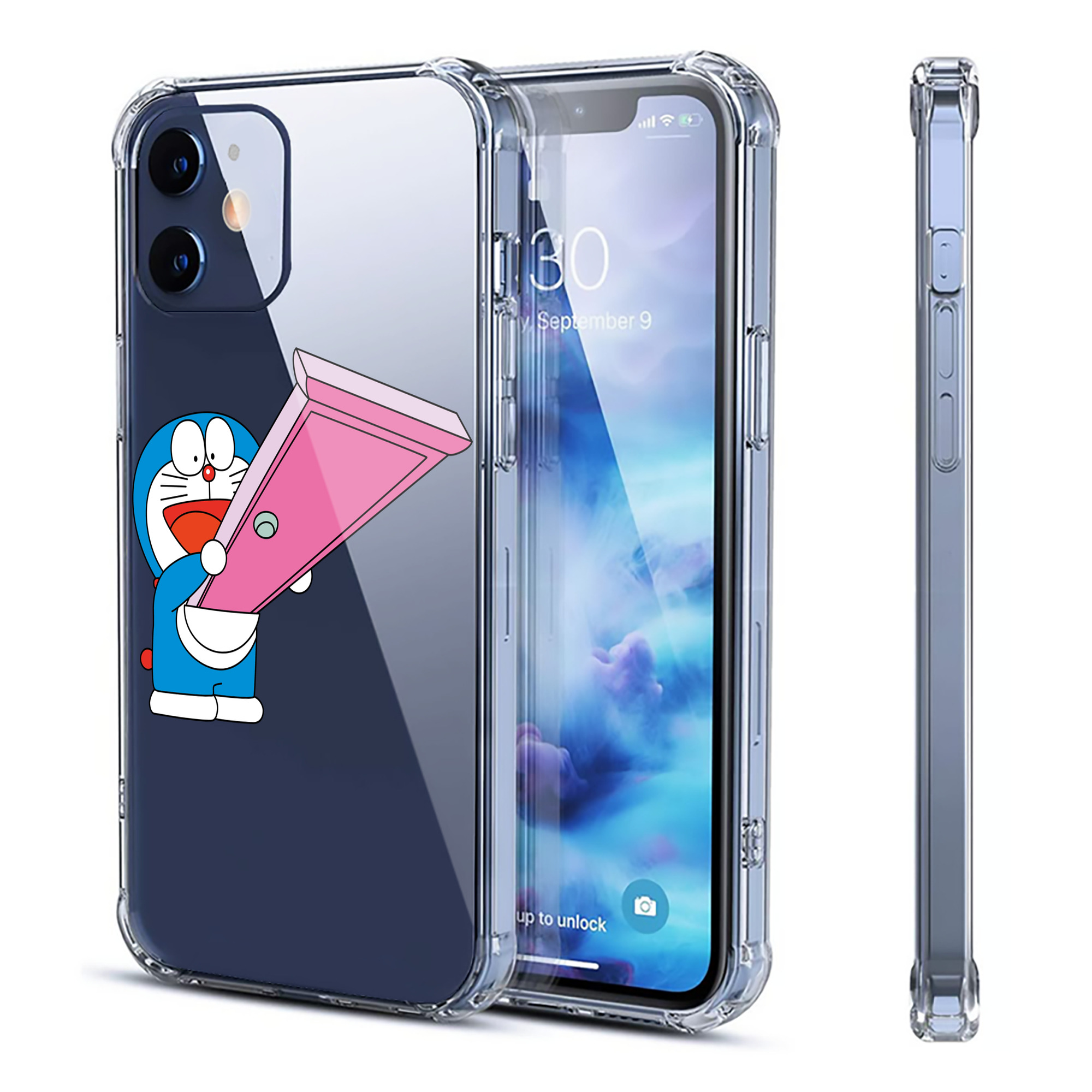 （画像用） ドラえもん Doraemon 【iPhone 12シリーズ対応】透明スマホケース（クリアソフトケース）